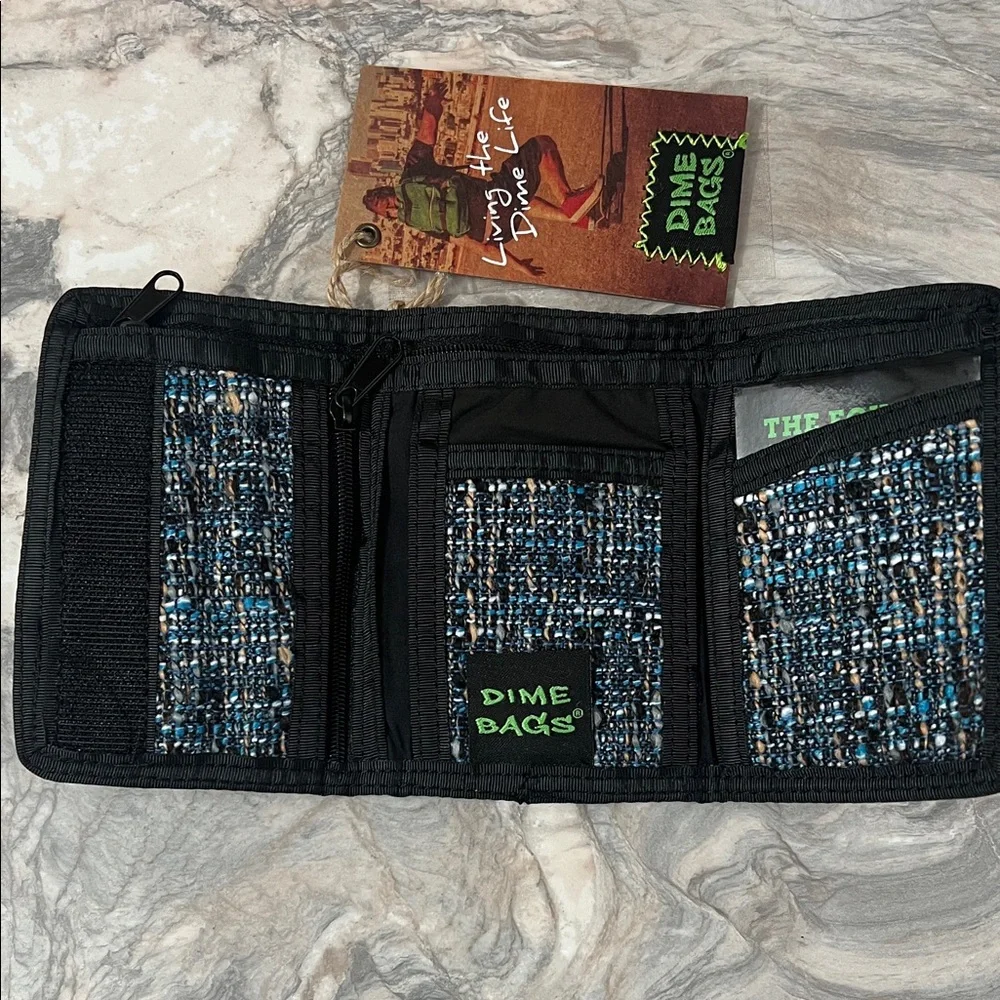 Dime Bags Blue and Black Wallet